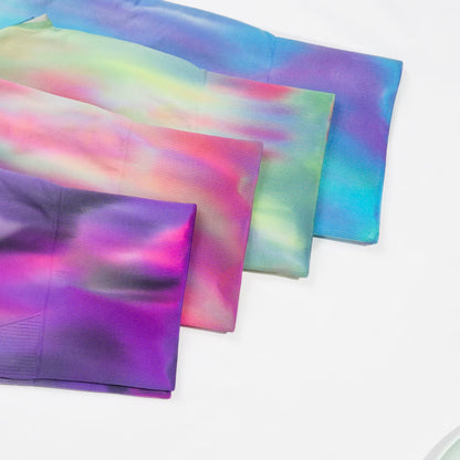 Seamless Aurora High Waist Sport Shorts Comfortable Hip Lift Workout Pants for Women Fitness Running Cycling Yoga Leggings